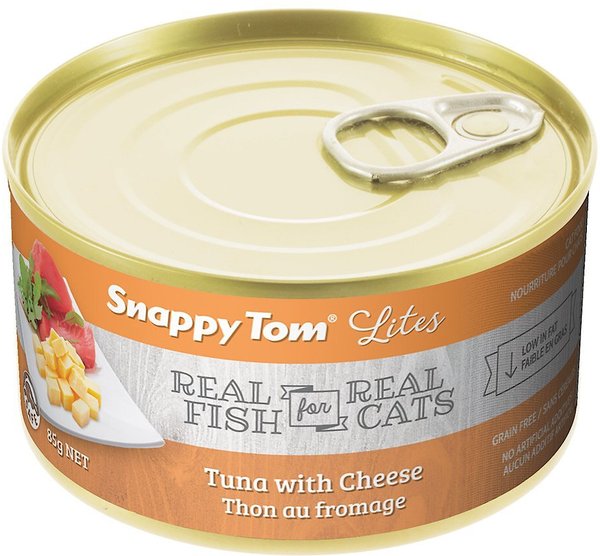 Snappy Tom Lites Tuna with Cheese Canned Cat Food, 5.5-oz can, case of 24 slide 1 of 1