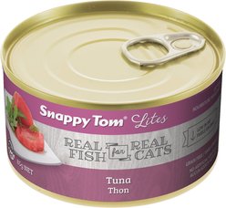 Snappy Tom Lites Tuna Flavor Canned Cat Food, 3-oz can, case of 24