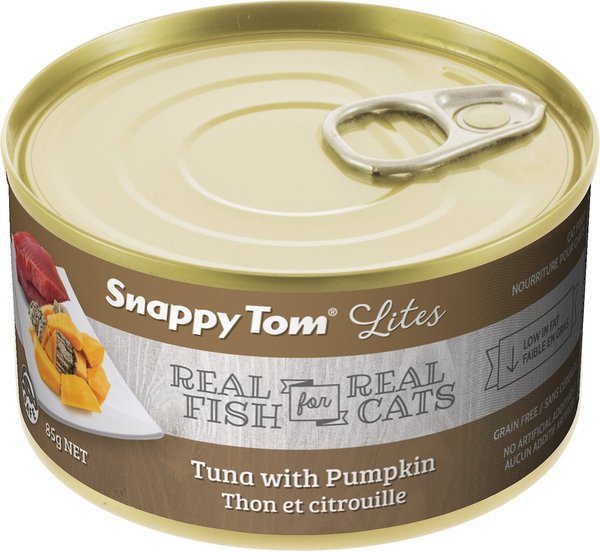 Snappy Tom Lites Tuna with Pumpkin Canned Cat Food, 3-oz can, case of 24 slide 1 of 1