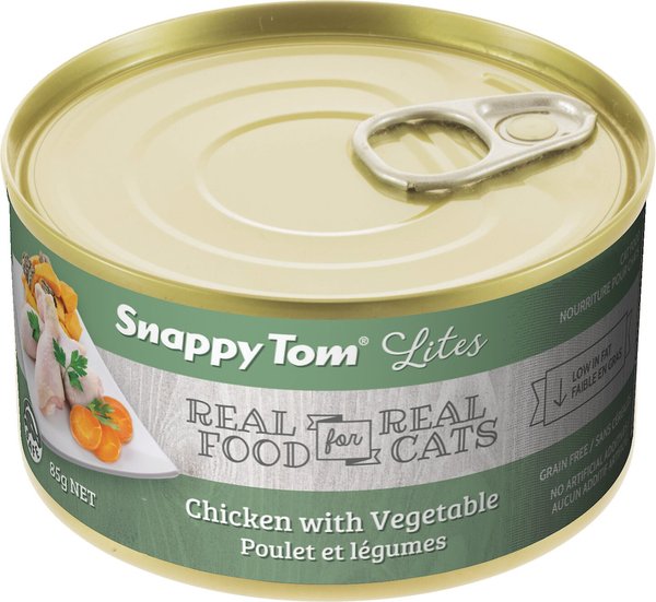 Snappy Tom Lites Chicken with Vegetables Canned Cat Food, 3-oz can, case of 24 slide 1 of 1