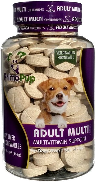 Primo Pup Vet Health Adult Multivitamin Dog Supplement, 60 count slide 1 of 3