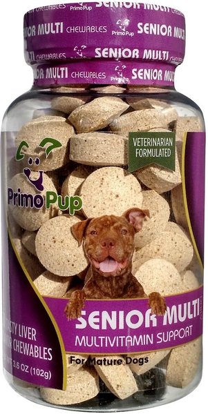 Primo Pup Vet Health Senior Multivitamin Dog Supplement, 30 count slide 1 of 3