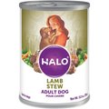 Halo Lamb Stew Adult Canned Dog Food, 13.2-oz, case of 6