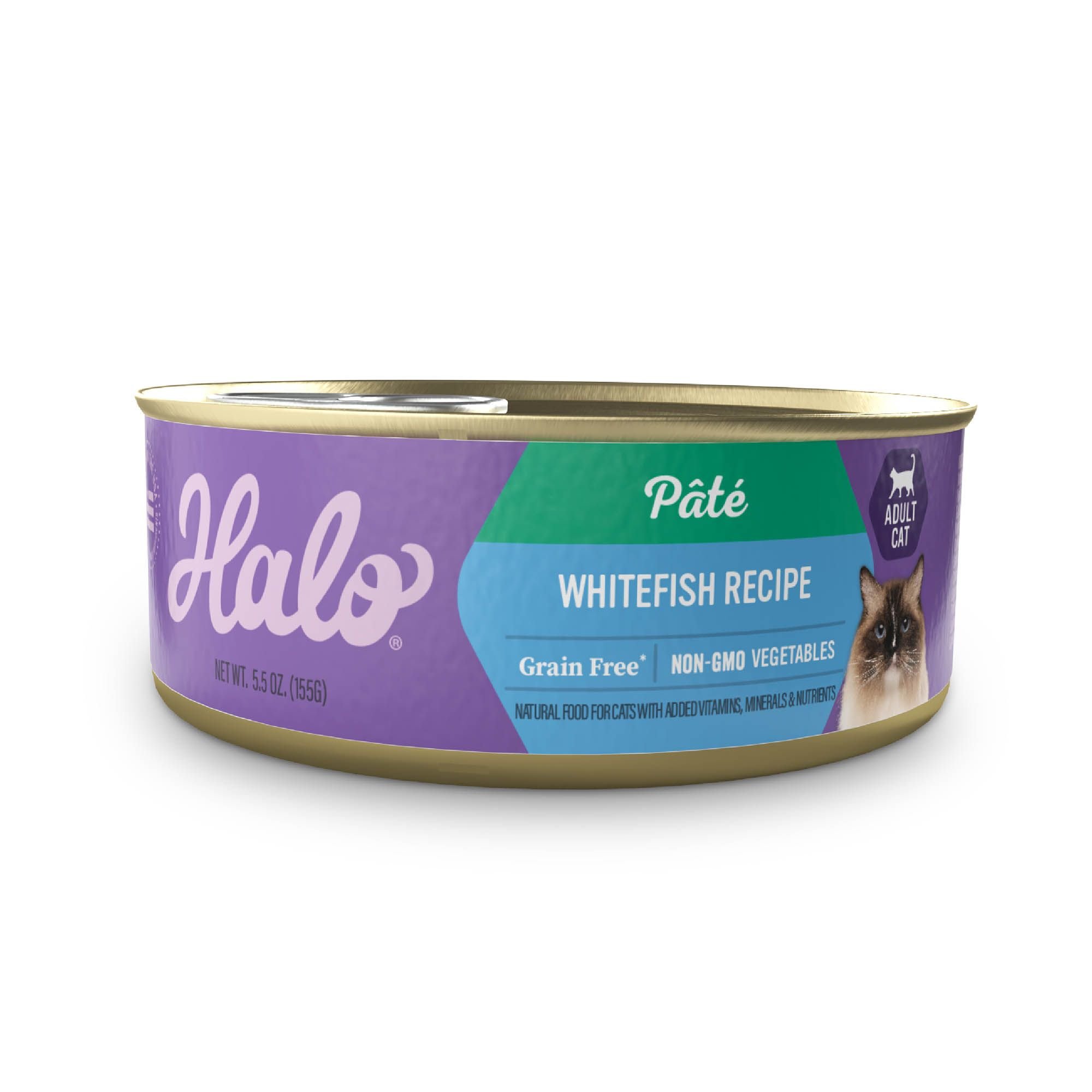 HALO Whitefish Recipe with Real Whole Whitefish Pate GrainFree Indoor