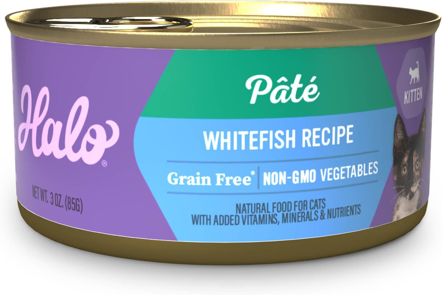 HALO Whitefish Recipe with Real Whole Whitefish Pate GrainFree Wet