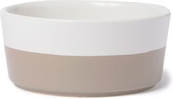 Waggo Dipper Ceramic Dog & Cat Bowl, Grey, 8-cup