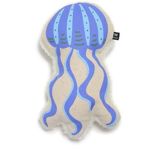 Waggo Canvas Squeaker Ocean Plush Dog Toy