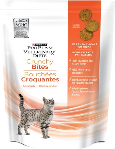 Purina Pro Plan Veterinary Diets Crunchy Bites Crunchy Cat Treats, 1.8-oz bag