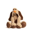 fabdog Floppy Squeaky Plush Dog Toy, Beige Large