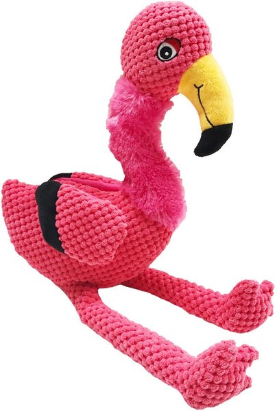 Fab Dog Floppy Flamingo Squeaky Plush Dog Toy, Large slide 1 of 2