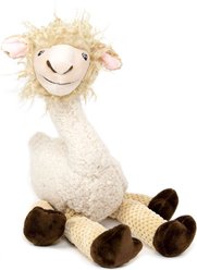 Fab Dog Floppy Llama Squeaky Plush Dog Toy, Small