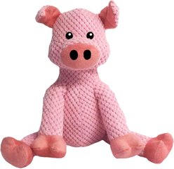 Fab Dog Floppy Pig Squeaky Plush Dog Toy, Small 