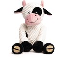 Fab Dog Floppy Cow Squeaky Plush Dog Toy, Large