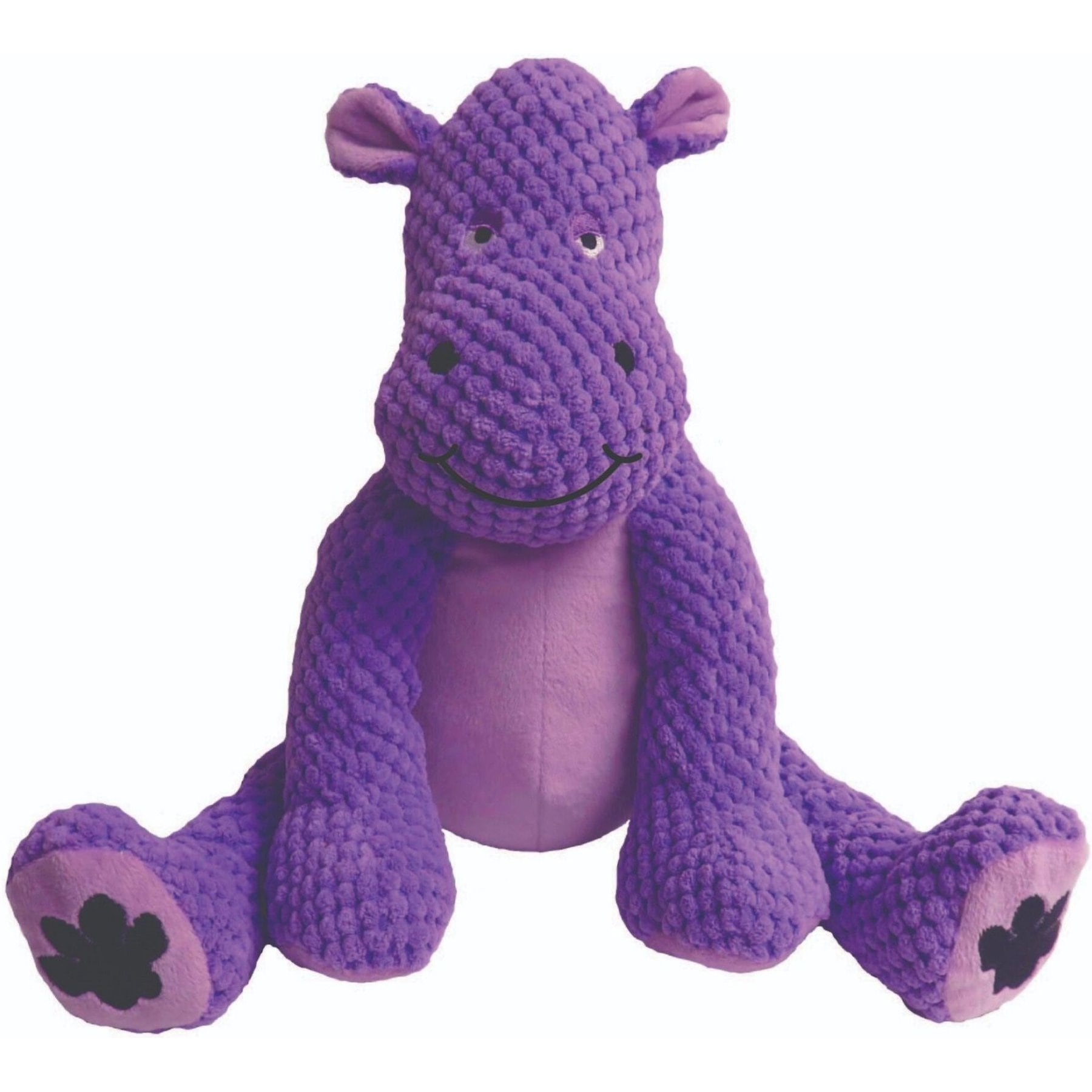 fabdog fabdog Floppy Hippo Squeaky Plush Dog Toy, Small