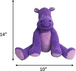 fabdog Floppy Hippo Squeaky Plush Dog Toy, Small  slide 2 of 2