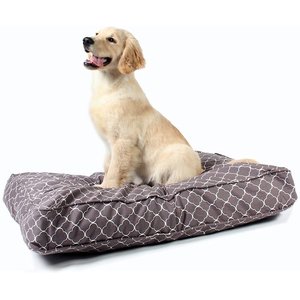 Petshop By Fringe Studio Geometric Pillow With Poly Fill Dog Bed - L - Gray  : Target
