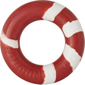 GoughNuts Lite Bite Dog Toy, Red, 3-in