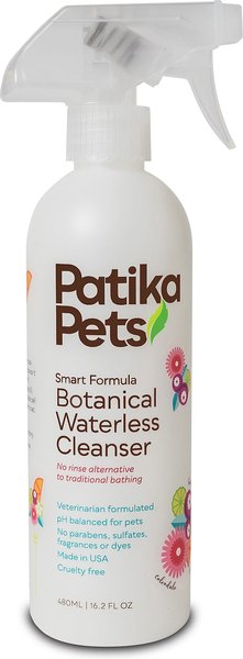 Patika Pets Smart Formula Botanical Skin & Coat Waterless Cleanser Dog Spray, 16.2-oz bottle slide 1 of 8