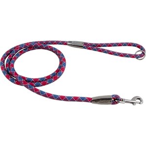 Hurtta Casual Rope Reflective Dog Leash, Lingon/River, 6-ft long, 1/3-in wide