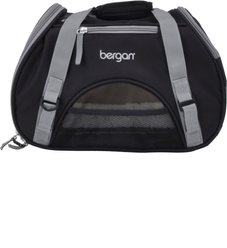 Bergan Comfort Airline-Approved Dog & Cat Carrier Bag, Black/Brown, Small