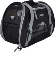 Bergan Comfort Airline-Approved Dog & Cat Carrier Bag, Black/Brown, Small slide 2 of 7