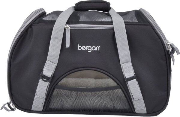 Bergan Comfort Airline-Approved Dog & Cat Carrier Bag, Black/Brown, Large slide 1 of 3