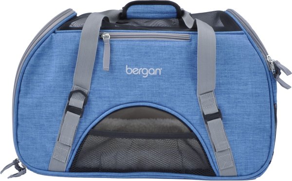 Bergan Comfort Airline-Approved Dog & Cat Carrier Bag, Bermuda Turquoise/Grey, Large slide 1 of 7