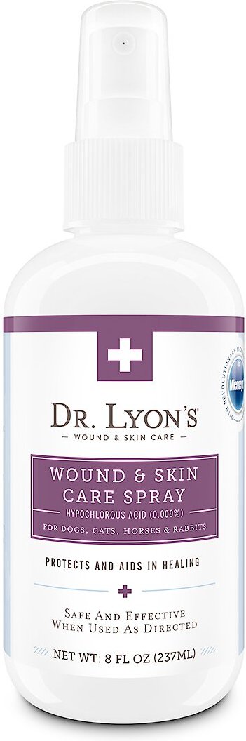 Dr. Lyon's Wound & Skin Care Spray for Dogs, Cats, Horses & Rabbits, 8-oz bottle