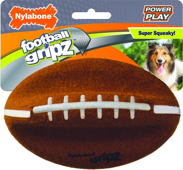 Nylabone Power Play Football Gripz Dog Toy, Medium slide 1 of 10