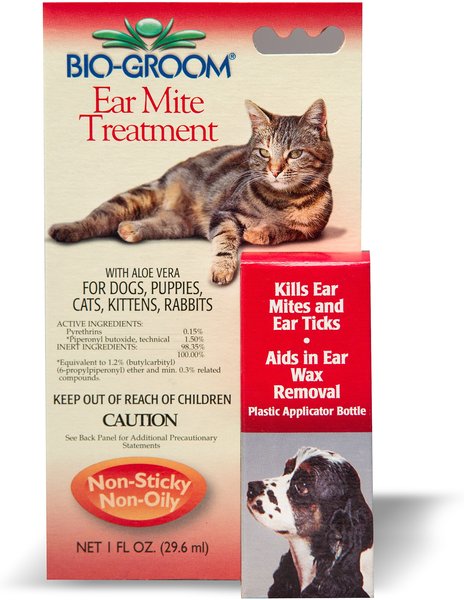 Bio-Groom Medication for Ear Mites for Dogs & Cats, 1-oz bottle slide 1 of 2