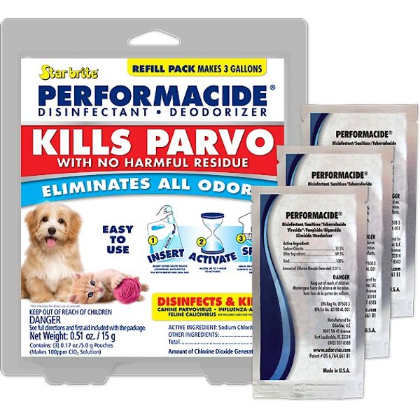 PERFORMACIDE Kills Parvo Disinfectant & Deodorizer Kit, 1gal jug
