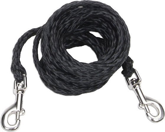 COASTAL PET PRODUCTS Poly Big Dog Tie Out Black 20 ft Chewy