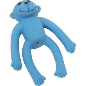 Li'l Pals Latex Monkey Dog Toy, Blue