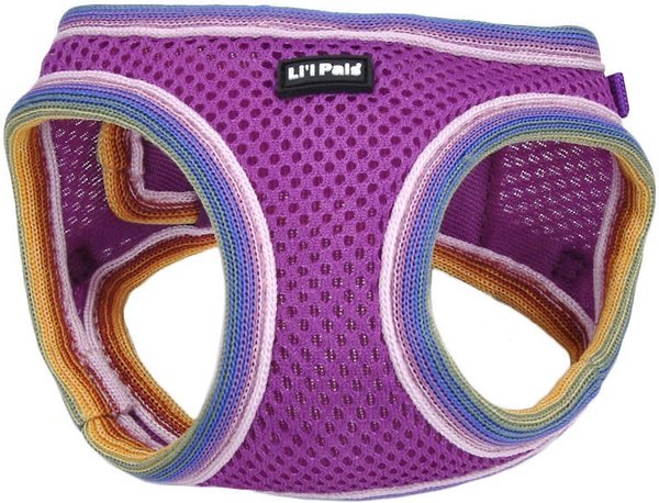 Li'l Pals Comfort Mesh Step In Back Clip Dog Harness, Orchid, 10 to 12-in chest slide 1 of 4