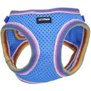 Li'l Pals Comfort Mesh Step In Back Clip Dog Harness, Blue Lagoon, 10 to 12-in chest