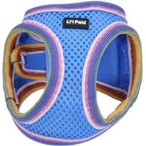 Li'l Pals Comfort Mesh Step In Back Clip Dog Harness, Blue Lagoon, 8 to 10-in chest