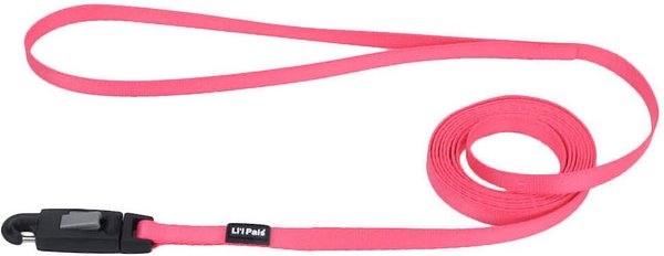 Li'l Pals E-Z Snap Dog Leash, Neon Pink, 6-ft long, 3/8-in wide slide 1 of 6