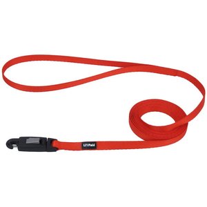 Li'l Pals E-Z Snap Dog Leash, Red, 6-ft long, 3/8-in wide