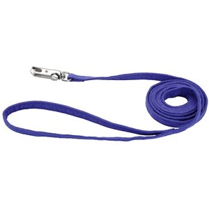 Li'l Pals Microfiber Dog Leash, Blue, 6-ft long, 3/8-in wide