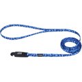Li'l Pals E-Z Snap Patterned Dog Leash, Blue Leopard, 6-ft long, 3/8-in wide