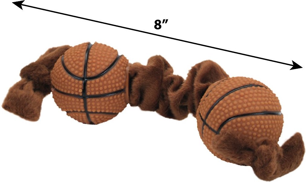 LI'L PALS Plush & Vinyl Dog Toy, Basketball