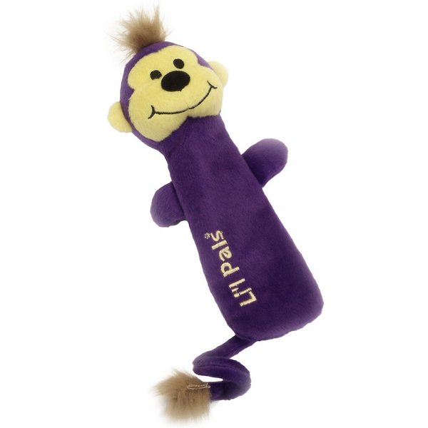 ZippyPaws Spencer The Crinkle Monkey Purple Squeaky Plush Dog Toy