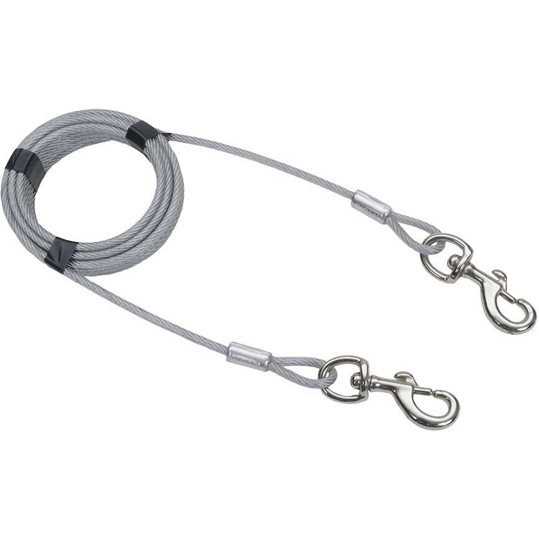 Dog Tie Out Cable 10/15/20/25/30 FT Dog Runner for Yard Steel Wire