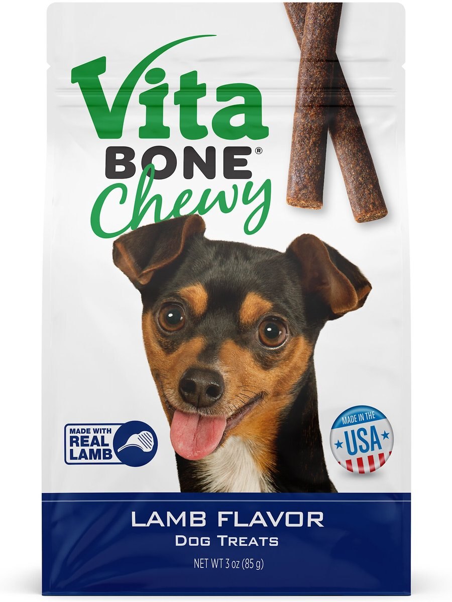 VITA BONE Lamb Flavor Dog Treats, 3oz bag