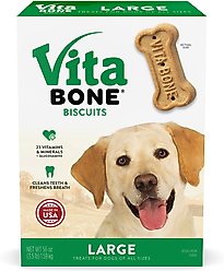 Vita Bone Original Large Crunchy Biscuit Dog Treats, 56-oz box