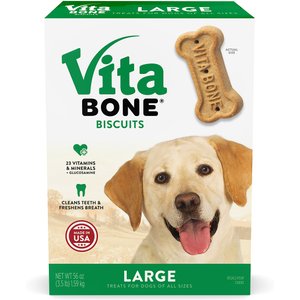 Vita Bone Original Large Crunchy Biscuit Dog Treats, 56-oz box