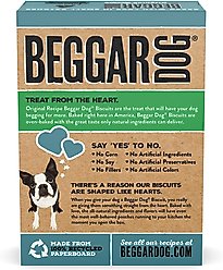 Beggar Dog Original Recipe Chicken Meal & Oats Crunchy Biscuit Dog Treats, 16-oz box slide 2 of 8