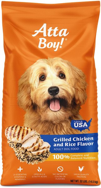 Atta Boy Grilled Chicken Rice Flavor Dry Dog Food