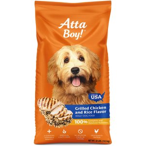 Atta Boy Grilled Chicken & Rice Flavor Dry Dog Food, 32-lb bag