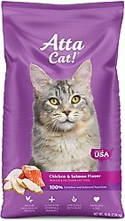 Atta Cat Chicken & Salmon Flavor Dry Cat Food, 16-lb bag